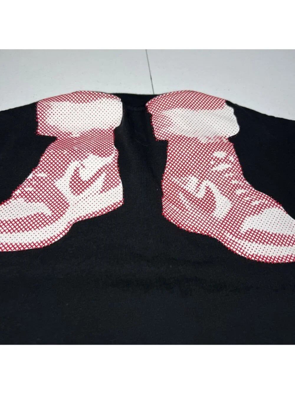 Nike Air Jordan Essentials Holiday Mens Black T Shirt Size XL Shoes Graphic